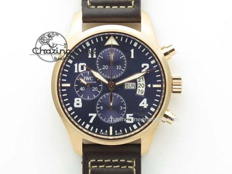 MIROTIME 0218 GoodFit Big Pilot Real PR IW500912 ZF Best Edition Black Dial On Black Leather Strap A 7287